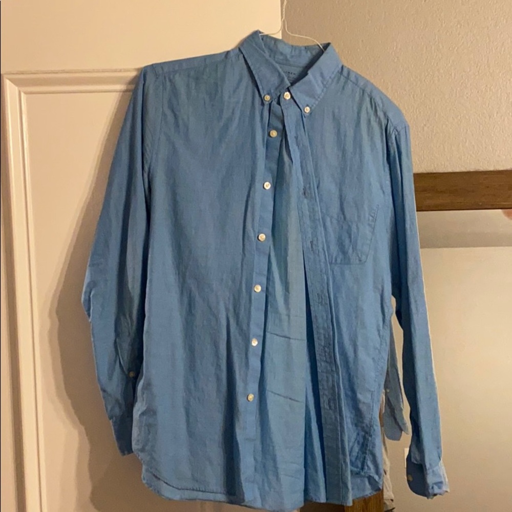 Jcrew lightweight chambray shirt - medium